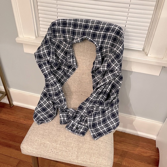 Mens Flannel Shirt Dark Blue - Express | Size M - Picture 1 of 2